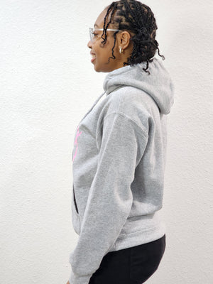 Women's Grey Pink LEGACY Hoodie