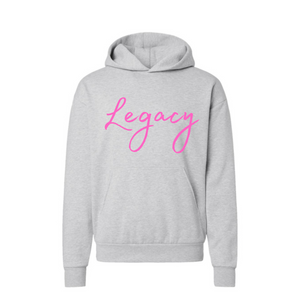 Women's Grey Pink LEGACY Hoodie